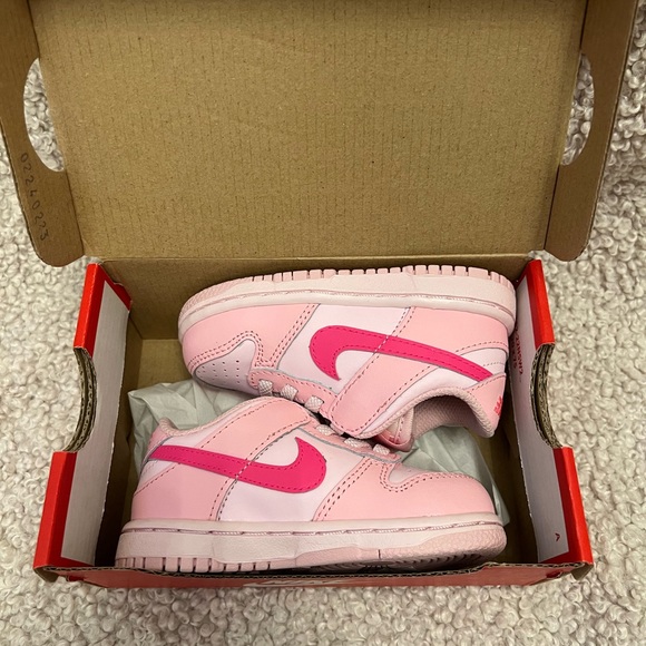 Toddler Nike Dunk Triple Pink 6 - Picture 3 of 7